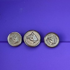 Vintage Buttons Metal Horse