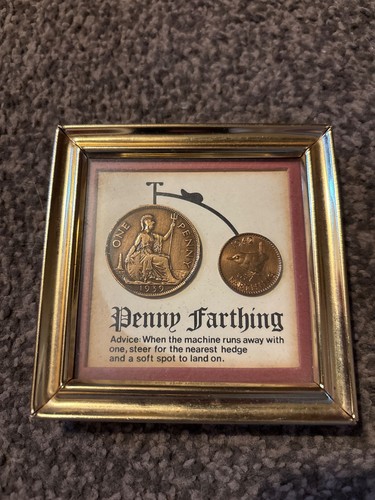 Framed penny farthing - ,
