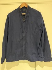 Men’s Navy Blue Fred Perry Shacket Jacket Size XL