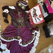Ladies Steam Punk California costumes Fancy Dress Costume - XS 