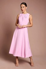 Coast Pink Midi Dress Womens