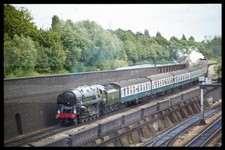 Original AGFA 35mm Rail Slide: OLD OAK COMMON OPEN DAY SHUTTLE: 1981 #1019