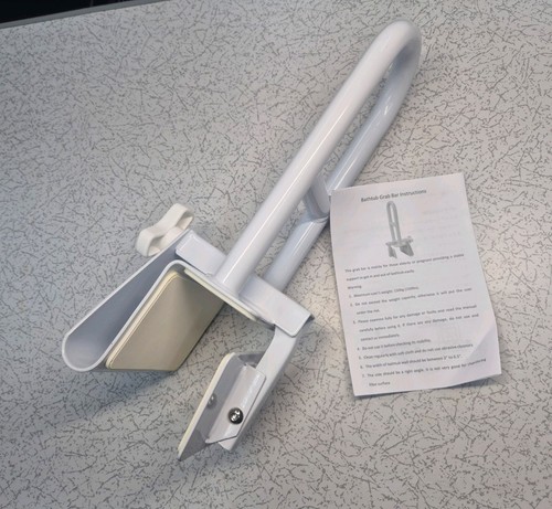 Adjustable bathtub safety rail - adjustable,