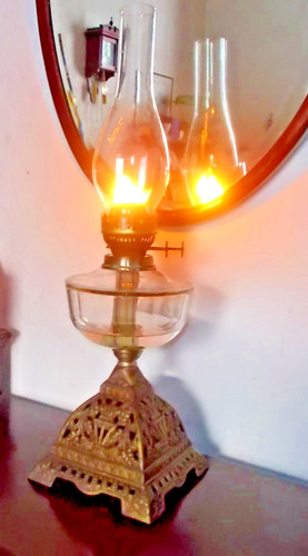 Vintage working dbl wick - dbl, oil