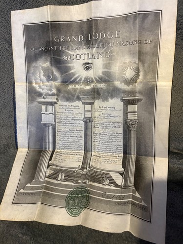 Masonic certificate 1910 - certificate,,
