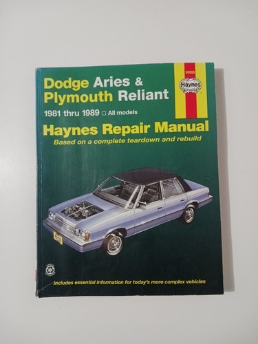 Dodge aries and - and, plymouth