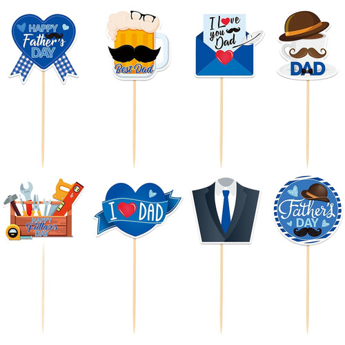 Father day cupcake inserts - father's,