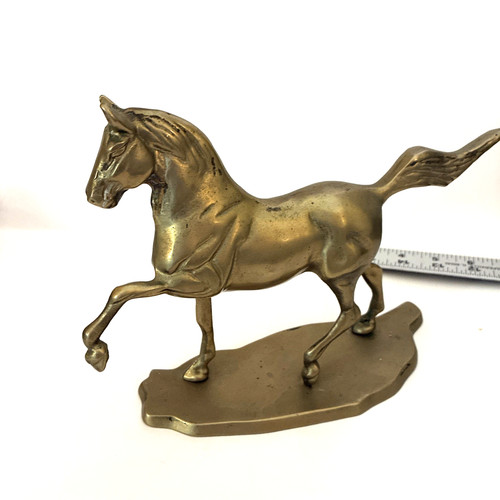 Vintage solid brass - vintage, horse
