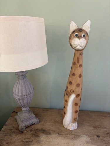 Tall 80cm wooden leopard print - 80cm,