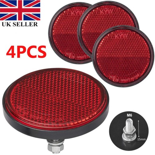 Reflector ø60 red round - x,