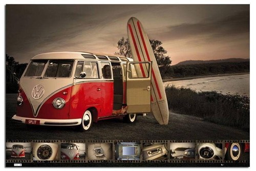 88490 camper kombi surfboard - kombi,