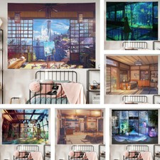 Japanese Style Beautiful Cabin Background Wall Hanging Cloth Bed Head Tapestry