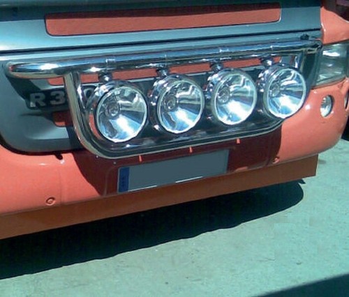 Front light bar stainless - light,