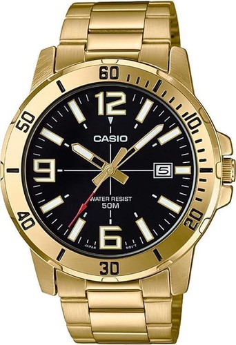 Casio men enticer gold tone - casio,