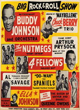AD58 Vintage 1950's Rock & Roll Show Music Concert Poster A4 Re-Print 