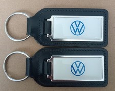  2 Genuine Vw Leather keyrings