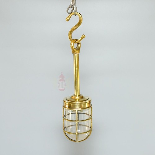 Vintage brass lantern - brass,