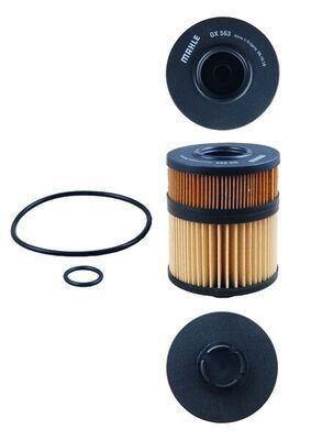 Mahle 563d oil filter - mahle,