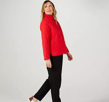 Centigrade Essential Light Padded Jacket Medium RED   new QVC