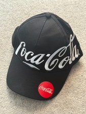 NEW BLACK EMBROIDED COCA COLA