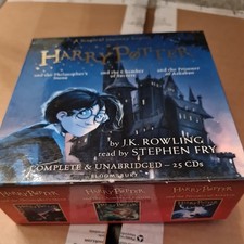 Harry Potter Audio Books 1-3 Complete & Unabridged 25 CD Box Set - Stephen Fry