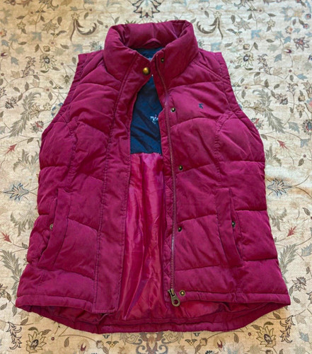 Joules burgundy quilted puffer - joules,