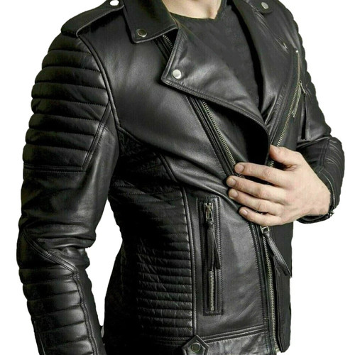 Mens motorcycle quilted style - quilted,