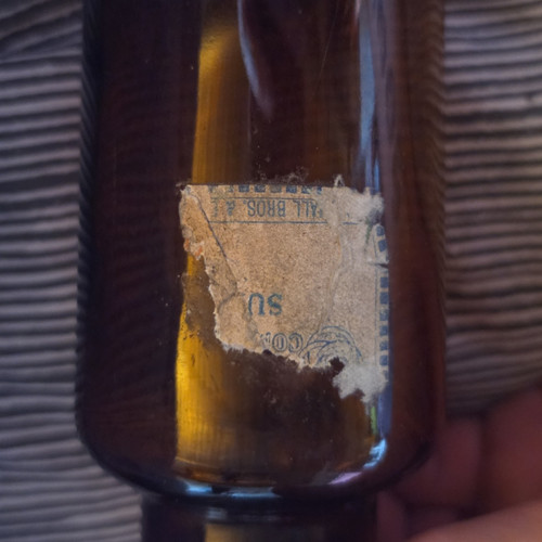 Vintage amber glass medicine - vintage,