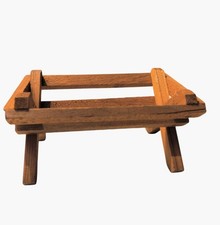 Wooden Manger Nativity Creche