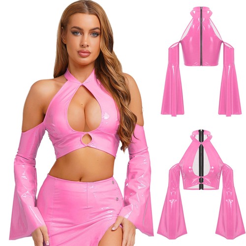 Womens wet look - womens, leather