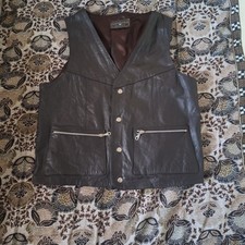 Gilet Men's Leather Sleeveless
