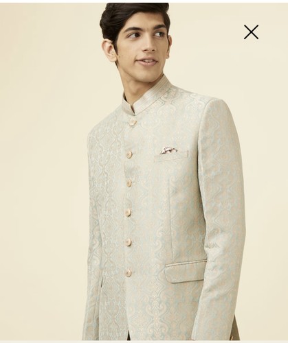 Manyavar sherwani pistachio - manyavar,