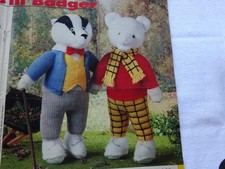 ALAN DART  " RUPERT BEAR "  TOYS & SWEATER  KNITTING  PATTERN  24" TO 30 "   DK