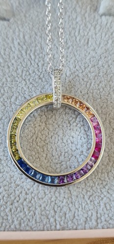 Qvc diamonique rainbow halo - qvc,