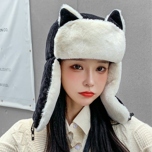 Lady faux fur - ear, trapper