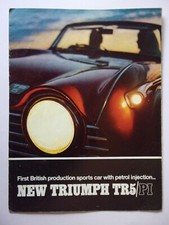 TRIUMPH TR5 PI Sports Car orig 1968 UK Mkt Sales Brochure