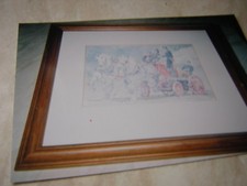 Print of 1908 Shand Mason Steam Engine pulled by Percheron Horses