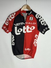 Biemme Cycling Jersey Lotto Vetta Caldi Vintage | Men's | Red/Black | Small Rare