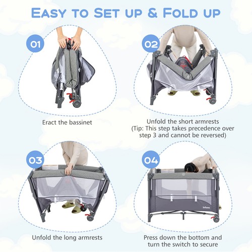 Foldable baby bedside - bedside, sleeper