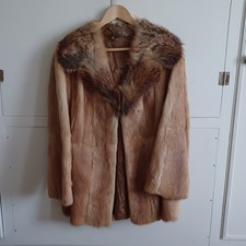 Real fur red fox collared - red,