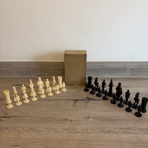 Vintage ajedrez fantasia chess - vintage,