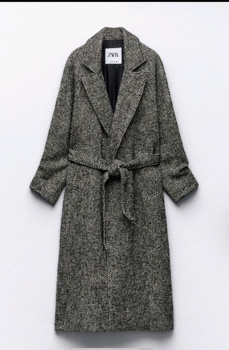 Zara herringbone coat - zara,