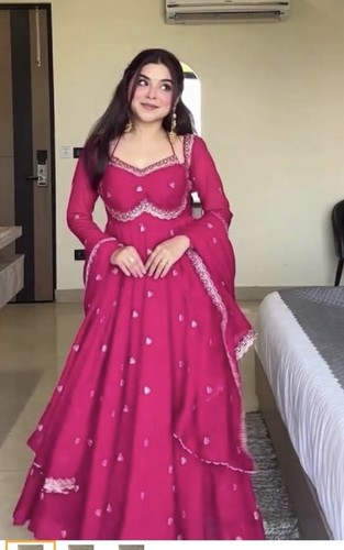 Pink anarkali dress - anarkali, 3