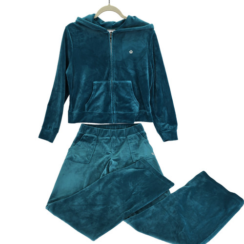 Juicy couture teal velour pc - velour, 2