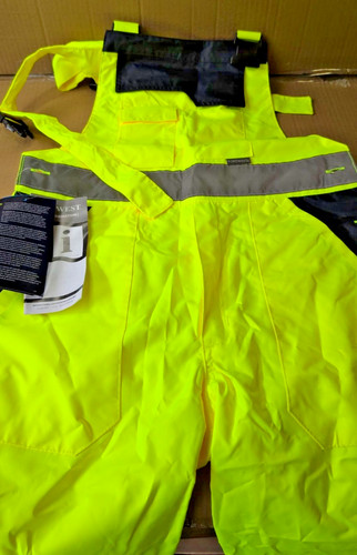 Men bib brace hi - hi, vis