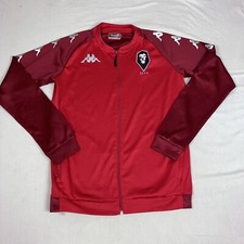 Kappa Salford City Football Club Full ZIP Training Top Red Size Adult M Medium