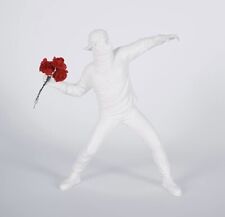 Banksy Dismaland Original FLOWER THROWER Sculpture (White) RARE!