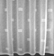 Cuban Havana White Net Curtain A Contemporary Classic  27" to 90" Drop per meter