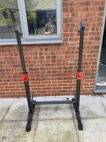 Adjustable steel squat rack - adjustable,