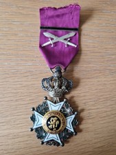Belgian Order of Leopold Medal with Crossed Swords, WW1